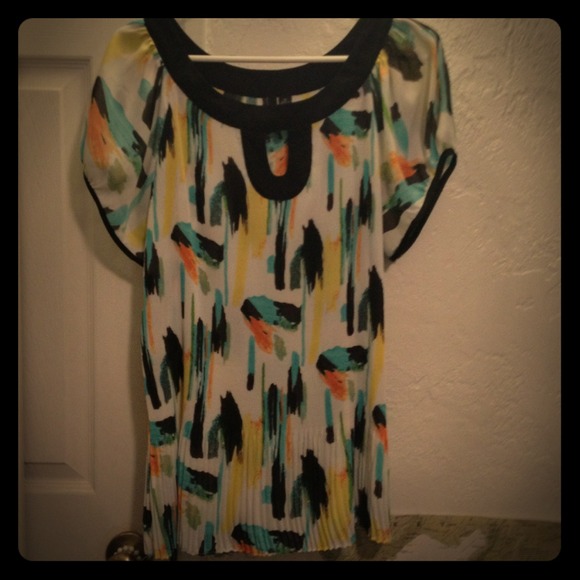RESERVED. Semi sheer top.
