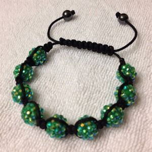 Beautiful Green Shamballa Bracelet