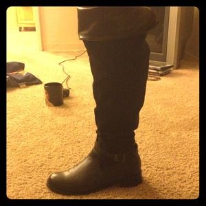 Tall black boots size 10