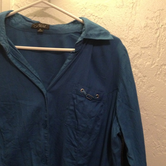 Blue button down. - Picture 2 of 3
