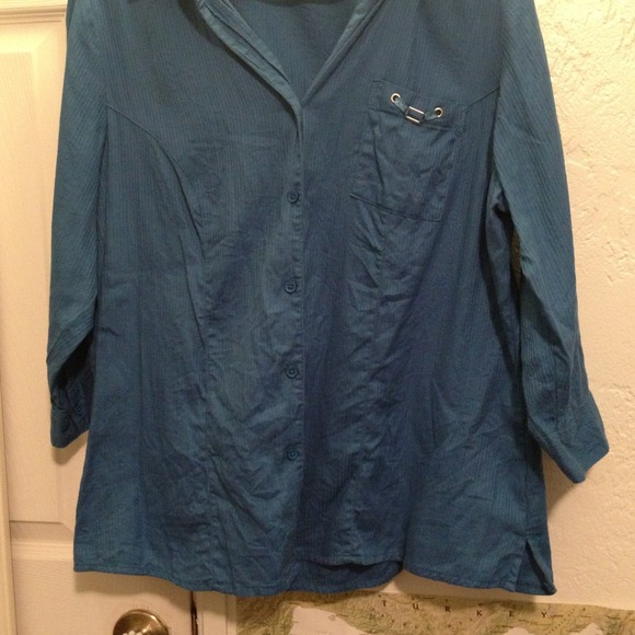 Blue button down. - Picture 3 of 3