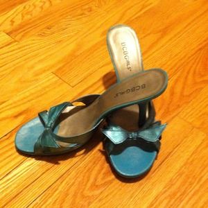 BCBGirls teal slides