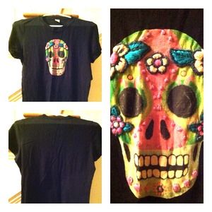 Lucky Brand Skull Tee REDUCED