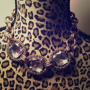 Gold studded necklace