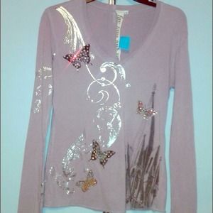 For Love And Liberty Butterfly Tee Size Small