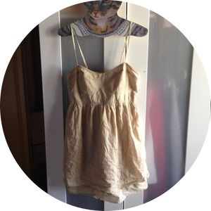 Taupe colored dress