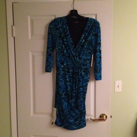 Versatile Laundry Faux Wrap Dress - Size 4