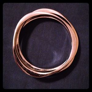 3 Silver "Cookie Lee" Bangles