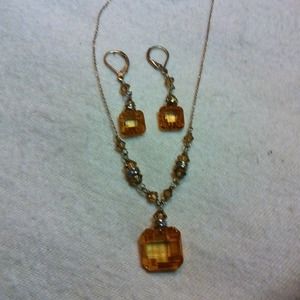 Earrings and necklace LIKE NEW
