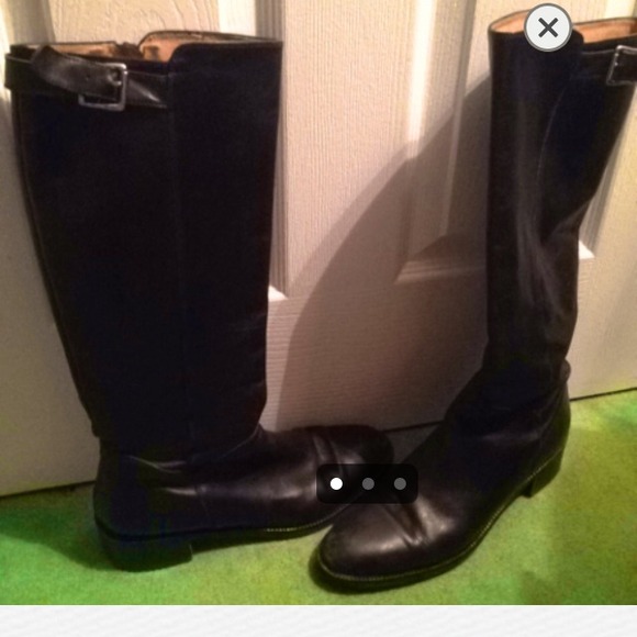 Black made in Italy leather boots