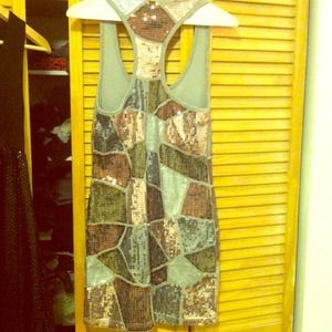 Sequin racer back mini