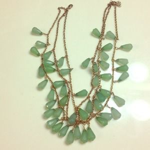 Gorgeous green statement necklace