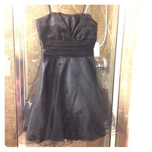 Flirty black cocktail dress