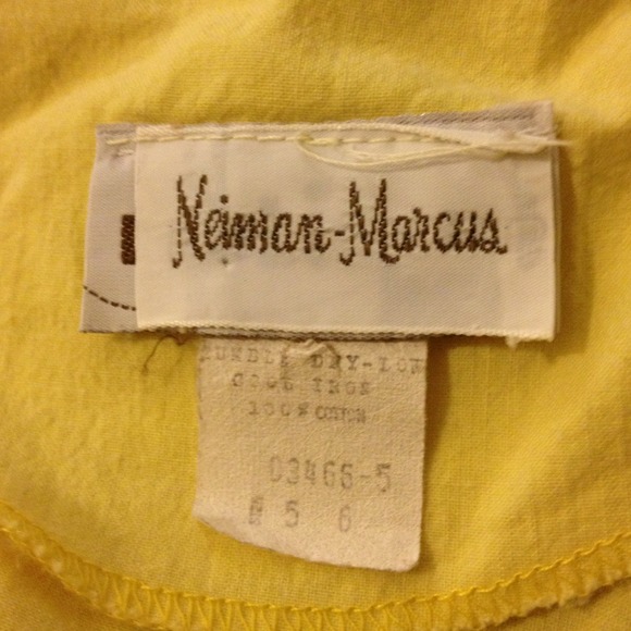 Vintage Neiman Marcus yellow pinup swing dress - Picture 3 of 4