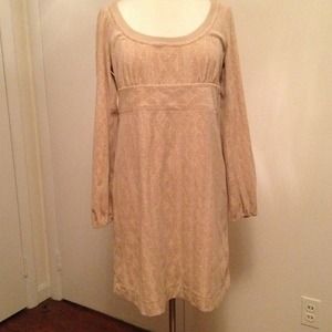 NWT Juicy Couture beige Velvet Dress sz L