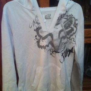 White fox hoodie