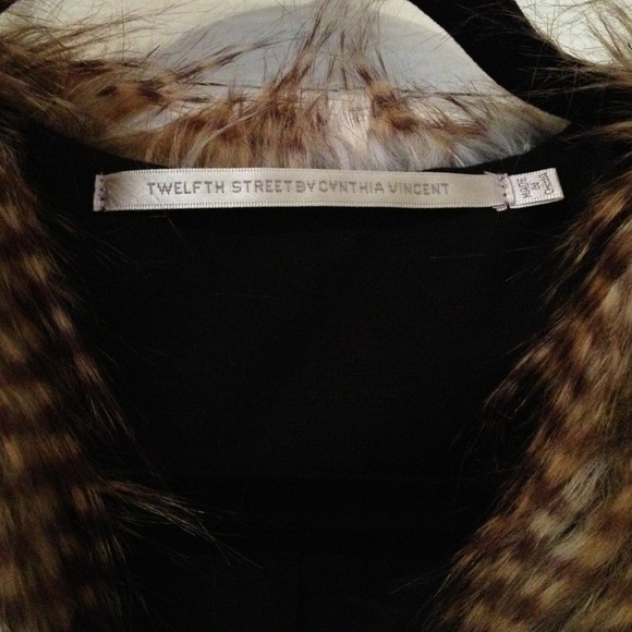 A Twelfth Street by Cynthia Vincent Faux Fur vest - Picture 2 of 2