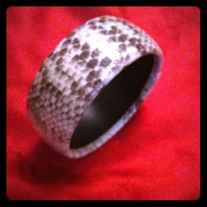 Faux Rattlesnake bangle