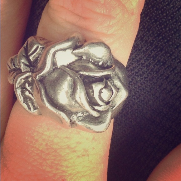 Silver Rose Ring