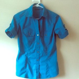 New York & Company- Teal Shirt