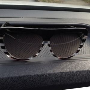 Dior Black/White Retro Style Sunglasses