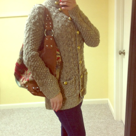 Juicy Couture Glam Sweater w/ Gold Buttons