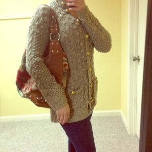 Juicy Couture Glam Sweater w/ Gold Buttons