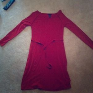 BCBG MAXAZRIA- orange sweater dress
