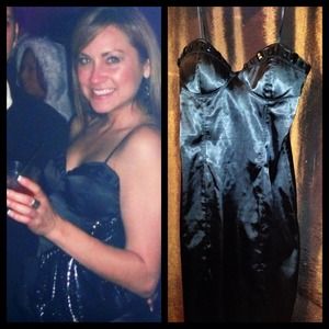 Black Satin Dress