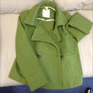Moss Green Peacoat