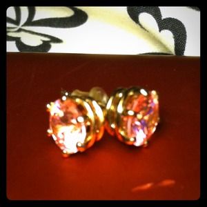 Pink and gold studs