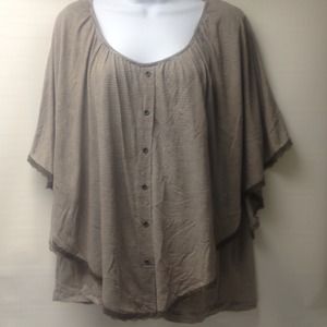RESEVED for shaysay01❤ B.L.E.U. Woman Poncho Tee