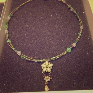Lia Sophia Green Necklace