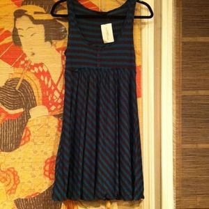 Bubble Hem Striped Dress