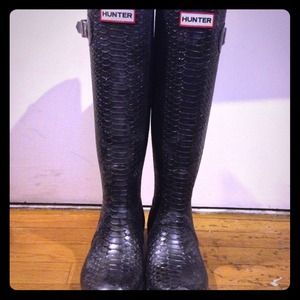 Black Hunter Carnaby Boa Tall Boots