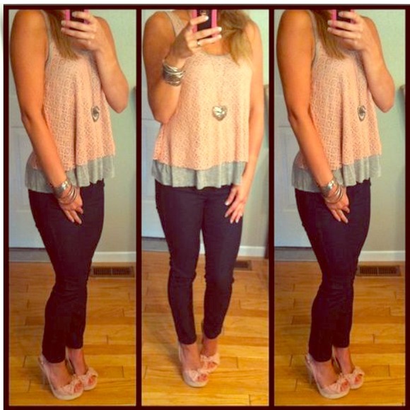 SOLD F21 dark denim Skinnies