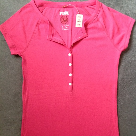 NEW VICTORIA'S SECRET PINK RIB-KNIT TOP