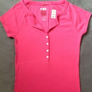 NEW VICTORIA'S SECRET PINK RIB-KNIT TOP