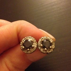 Beautiful sapphire and CZ earrings! So pretty!!!