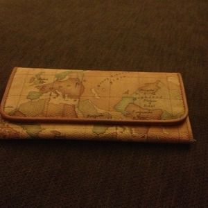 Map of the world wallet