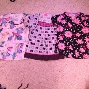 3 scrub tops