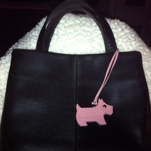 Radley black leather clutch