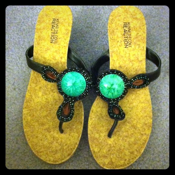 Embellished thong sandal