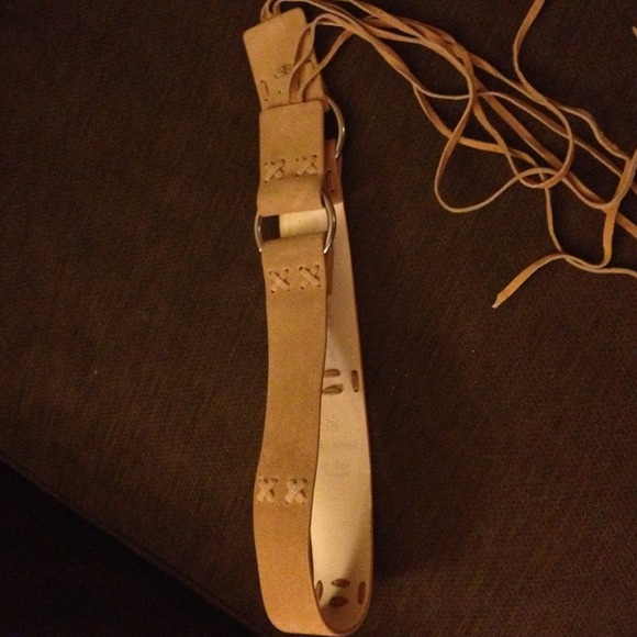 Suede belt