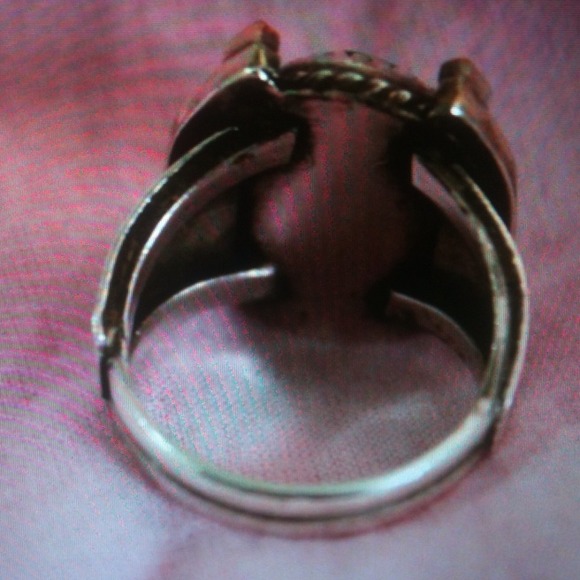 Sold etsy layaway Sterling Turquoise HorseshoeRing - Picture 4 of 4
