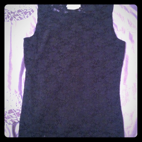 Black lace top
