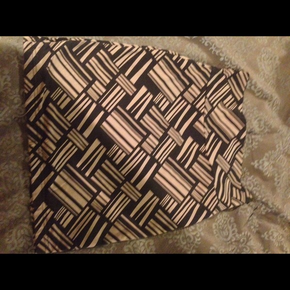 Black and beige skirt