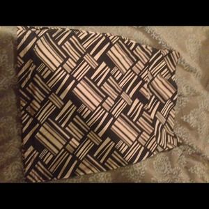 Black and beige skirt