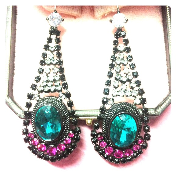 💢RESERVED💢Juicy Dangle Multicolored Earrings