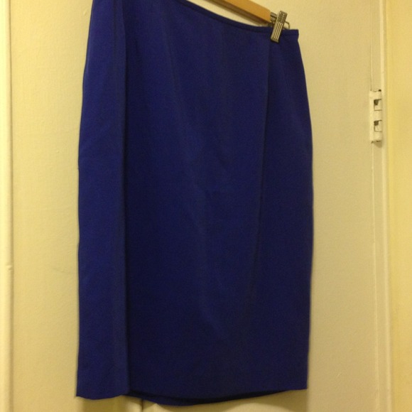 Royal blue skirt